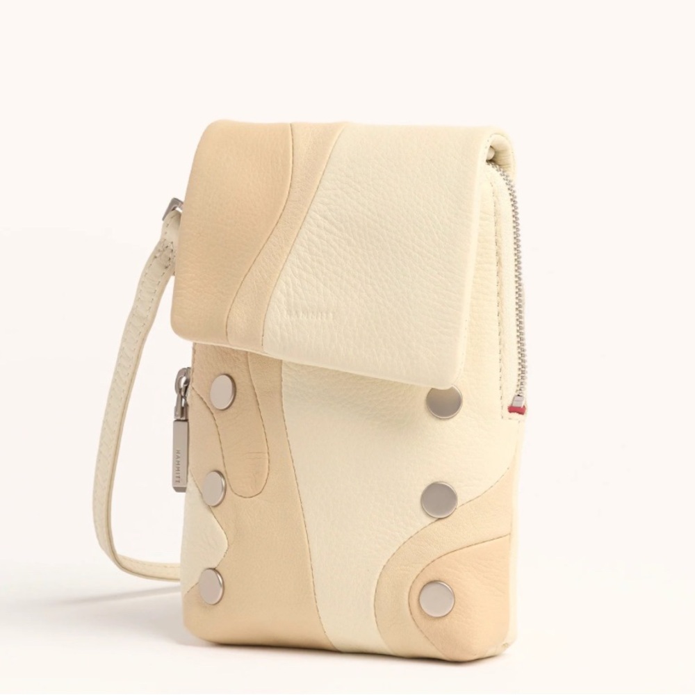 Hammitt VIP Mobile Bag Costal Cream/Brushed Silver